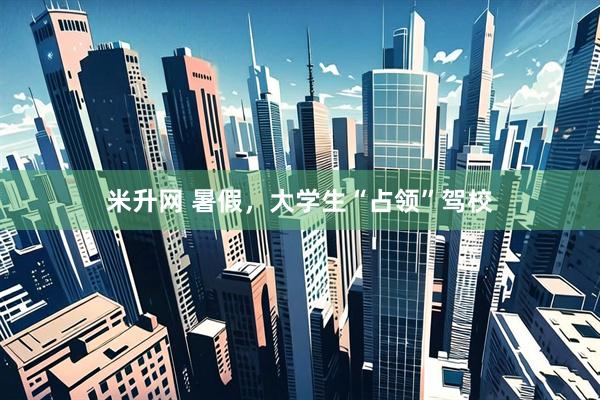 米升网 暑假，大学生“占领”驾校