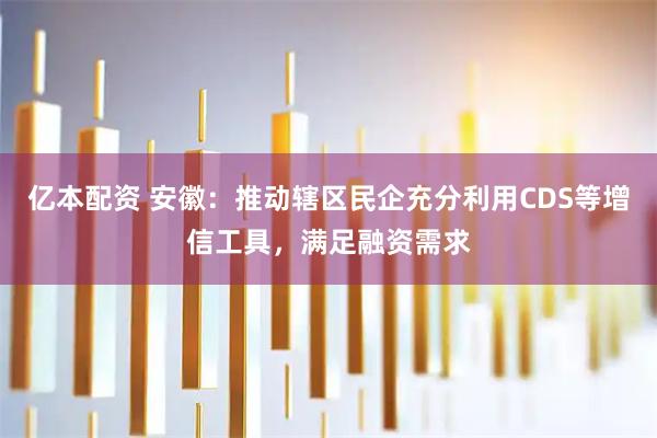亿本配资 安徽：推动辖区民企充分利用CDS等增信工具，满足融资需求